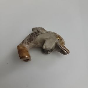 Natural Stone Carved Dolphin